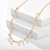 Tocona 1pcs/sets Charming Pearl Stone Chocker Necklace Gold Chain Alloy Metal Wedding Party Jewelry Gift Accessories 8891