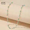 Tocona Bohemian Colorful Bead Chain Choker Necklace for Women Charm Handmade Party Jewelry Drop Shipping naszyjnik 14026