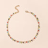 Tocona Bohemian Colorful Beaded Necklace for Women Charms Tassel Clavicle Chain Chockers Handmade Party Jewelry collares B31203