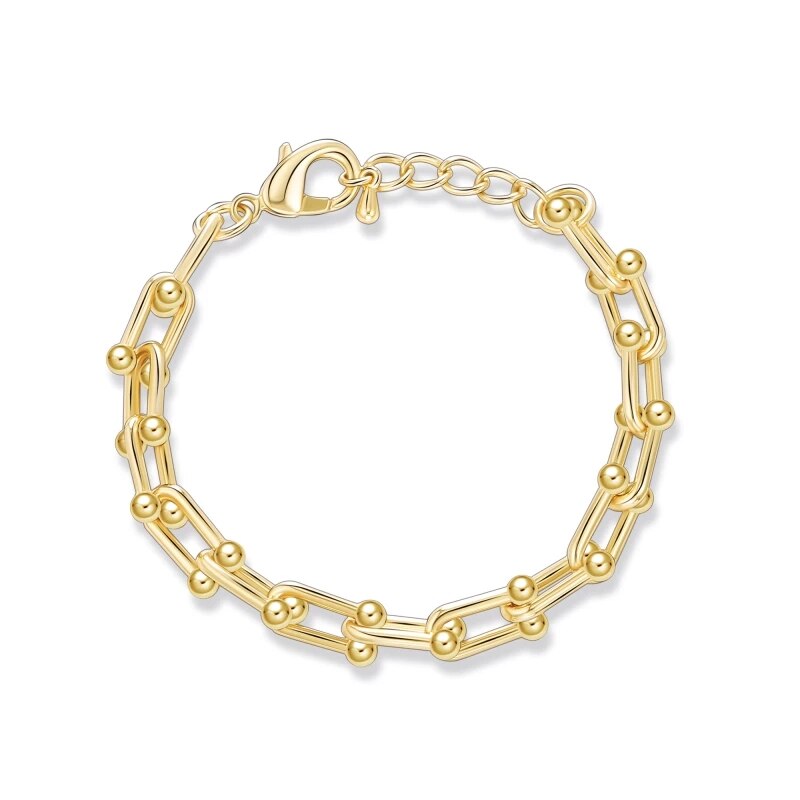 Tocona Punk Gold Silver Color Stainless steel Thick Clavicle Chain Choker Necklace for Women Trendy Party Boho Jewelry Collar