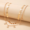 Tocona Shiny Crystal Stone Tassel Choker Neckalce for Women Gold Water Alloy Metal Clavicle Chain Party Jewelry Accessories