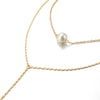 Tocona Simple Long Gold Chain Pendant Necklace Multilayer  Pearl Stone Chokcer Jewelry for Women Accessories 8742
