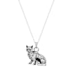 3D Realistic Grumpy Japanese Popular Cat Necklace Simple Cute Lovely Animal Pendant for Women Vintage Jewelry