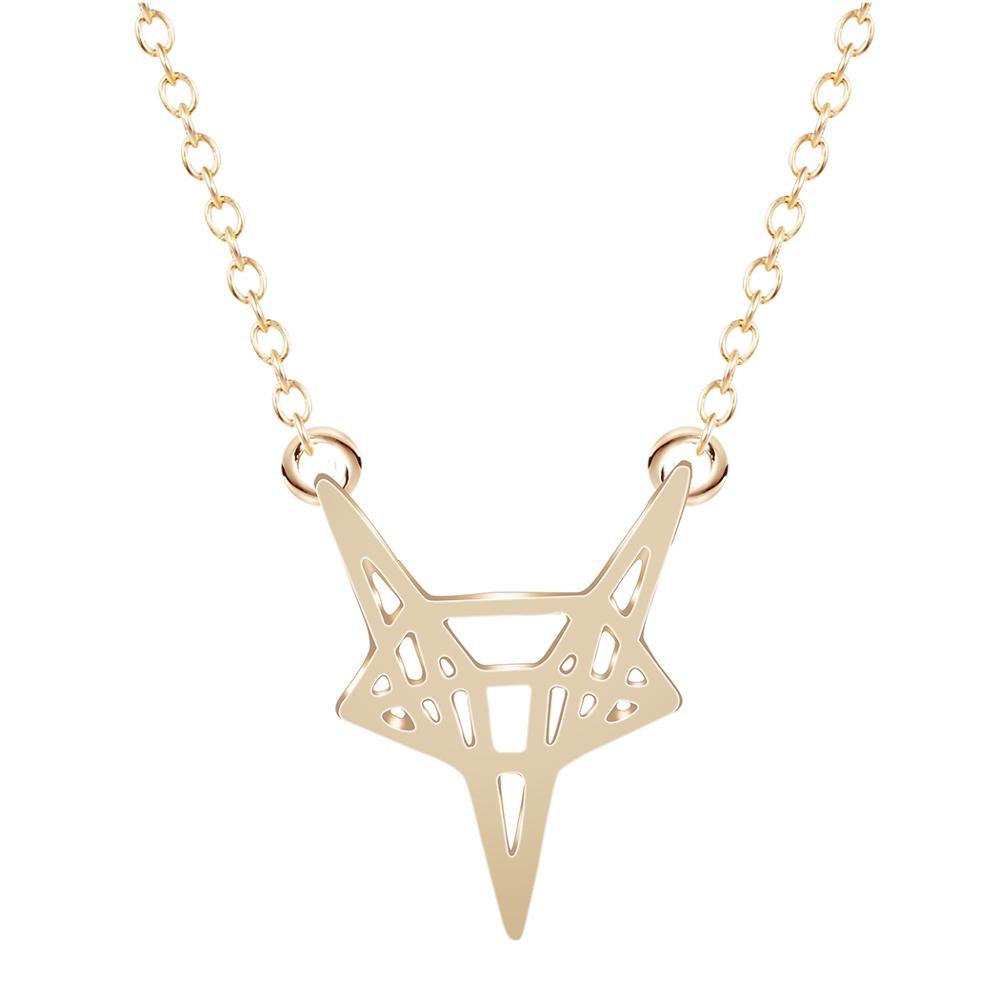 Cute Fox Animal Pendant Necklaces for Women Simple Design Charm Necklace Fashion Jewelry Gift for Friends
