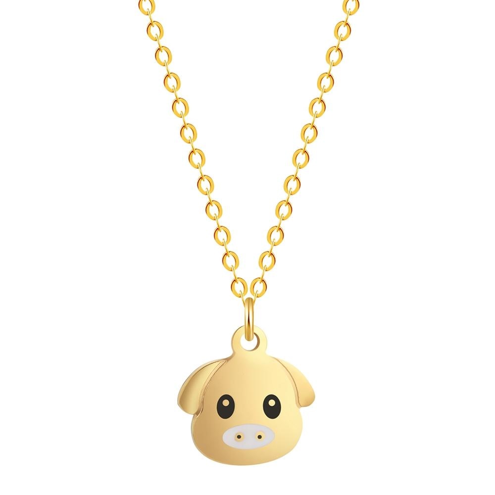 Gold Color Chain with Endline European Popular Style Gold and Silver Color Ball Pendant Necklace for Women