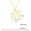 Todorova Small Circle Round Volleyball Pendant Necklace for Women Men Jewelry Sport Charm Volley Ball Sports Fan Gifts