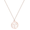 Todorova Small Circle Round Volleyball Pendant Necklace for Women Men Jewelry Sport Charm Volley Ball Sports Fan Gifts