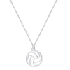 Todorova Small Circle Round Volleyball Pendant Necklace for Women Men Jewelry Sport Charm Volley Ball Sports Fan Gifts