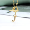 Toggle Clasp Letter Initial Necklace For Women Capital A-Z Alphabet Gold Color Necklaces Thick OT Buckle Choker Hip-Hop Jewelry