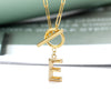 Toggle Clasp Letter Initial Necklace For Women Capital A-Z Alphabet Gold Color Necklaces Thick OT Buckle Choker Hip-Hop Jewelry