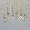Toggle Clasp Letter Initial Necklace For Women Capital A-Z Alphabet Gold Color Necklaces Thick OT Buckle Choker Hip-Hop Jewelry