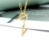 Toggle Clasp Letter Initial Necklace For Women Capital A-Z Alphabet Gold Color Necklaces Thick OT Buckle Choker Hip-Hop Jewelry