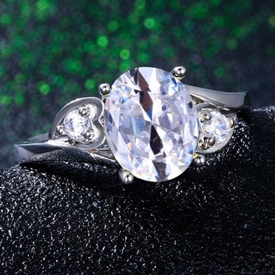 Top Brand Oval AAAA Zircon Engagement Rings For Women Silver 925 Wedding Ring 10 Colors On Sale High Quality Female Jewelry