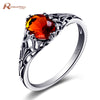 Top Quality 925 Sterling Silver Rings for Women Handmade Spinner Brown Stone Amber Wedding Jewelry Toe Rings Custom Wholesale
