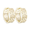 CZ Hoop Earrings for Woman Brand Micro Paved Rainbow Crystal Female Jewelry Accessories Jewelry Buckle
