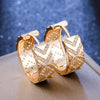 CZ Hoop Earrings for Woman Brand Micro Paved Rainbow Crystal Female Jewelry Accessories Jewelry Buckle