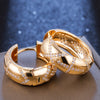 CZ Hoop Earrings for Woman Dazzling Micro Paved Rainbow Rhinestone Female Earring Accessory Quality Jewelry