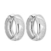 CZ Hoop Earrings for Woman Dazzling Micro Paved Rainbow Rhinestone Female Earring Accessory Quality Jewelry