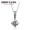 Top Quality Classic Simplicity Zircon Rose Gold Color Fashion Pendant Neclace N426 N427