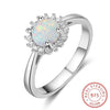 Top Quality Silver 925 Jewelry Rings For Women Engagement Wedding Ring AAA Zirconia & Opal Ring Fine Jewelry Gifts