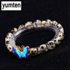 Top Quality Spotted Stone Crystal 925 Sterling Silver Charm Bead Fit Bracelets For Women European Style Jewelery Christmas Gift