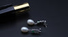 Top Sell fashion natural pearl earring 925 sterling silver feather jewelry ladies Dangle Earring Drop for Wedding / Party 5color
