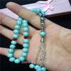 Top Selling 8mm Light Blue Pearl Shell Tridacna Stone Round Shape 33 Prayer Beads Islamic Muslim Tasbih Allah