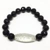 Top Selling Elastic Agate Crystal White Pink Green Color Dzi Beads Amulet with Spacers High Quality Tibetan Dzi Beads Bracelet