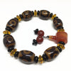 Top Selling New Designed Elastic Three Eyes Agate Bracelet Natural Agate Bracelet for Men and Women