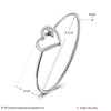Top noble 925 sterling silver Romantic heart bracelets Bangles for women Street wild party wedding jewelry Holiday gifts