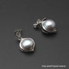 Top quality stud natural earrings pearl female,vintage girl's birthd present black pearl earrings jewelry