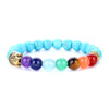 TopGoods 7 Chakra Energy Stone Bracelet Men 8mm Beads Gemstone Charms Reiki Spiritual Pr Buddha Bracelets for Women Jewelry