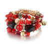 TopGoods Multilayer Irregular Agate Beads Charm Bracelets for Women Vintage Jade Stone Man Bracelets & Bangles Ethnic Jewelry