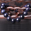 TopGoods Natural Aventurine Stone Bracelet Round Gemstone Jewelry 8mm 10mm Men's Yoga Bangles Beaded Stretch Bracelet For Women