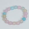 TopGoods Natural Morgan Agate Bracelet Women Stone Jewelry 8/10mm Elastic Bead Charms Bracelets Pulseira Masculina for Men