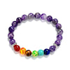 TopGoods Natural Stone 7 Chakra Bracelet Reiki Spiritual Yoga beaded Vintage Jewelry Beads Gemstone Charms Bracelets For Women