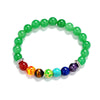 TopGoods Natural Stone 7 Chakra Bracelet Reiki Spiritual Yoga beaded Vintage Jewelry Beads Gemstone Charms Bracelets For Women
