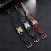 Totem Design Charm Wide Leather Bracelet Nordic Viking Giant Wolf Men's Bracelet Punk Leather Woven Accessories Party Jewelry