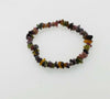Tourmaline multicolor baroque 3-4mm bracelet 7.5inch   beads nature