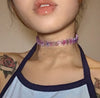 Transparent Pink Purple Star Mini Acrylic Choker Necklace For Women Girl Harajuku Punk Pendant Necklace Cool Trendy Jewelry 2021