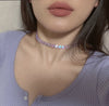 Transparent Pink Purple Star Mini Acrylic Choker Necklace For Women Girl Harajuku Punk Pendant Necklace Cool Trendy Jewelry 2021