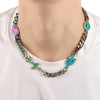 Travis Scotts Brand Cactus Jack Shape Necklace Stainless steel For Man Women Charm Cubic Zirconia Collar Jewelry Gift