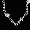 Travis Scotts Brand Cactus Jack Shape Necklace Stainless steel For Man Women Charm Cubic Zirconia Collar Jewelry Gift