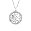 Tree Of Life Necklace For Woman Gold Color Crystal Round Owl Pendant Female Necklaces Jewelry Party Gift Statement New