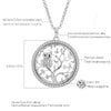 Tree Of Life Necklace For Woman Gold Color Crystal Round Owl Pendant Female Necklaces Jewelry Party Gift Statement New