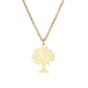 Tree Of Life Pendant Stainless Steel Necklace Dainty Gold Silvery Choker Necklace For Women Man 2022 Jewelry Gift