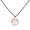 Tree of Life Necklaces for Women Beaded Chain Crystal Pendant Necklace Hearts Rose Gold Stainless Steel Jewelry 2022 Gifts