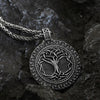 Tree of Life Pendant Viking Nordic Style Chain Necklace Christmas Gift for Men Goth Women Necklac