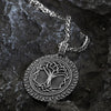 Tree of Life Pendant Viking Nordic Style Chain Necklace Christmas Gift for Men Goth Women Necklac