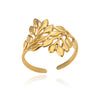 Tree of Life Rings for Women Open Adjustable Stainless Steel Gold Color Lucky Ring 2023 Trend Engagement Wedding Jewerly anillos